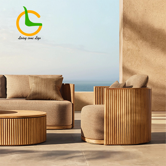 Luxury L-shaped Teak Wood Outd - Outdoor Furniture Hotel recensione e prezzo