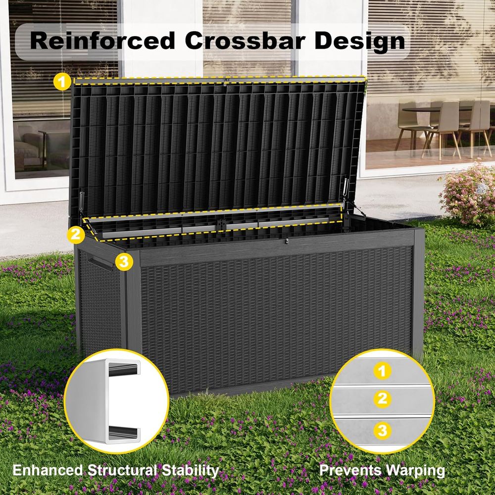UV-Resistant 320 Gallon Outdoo - Garden Storage Box recensione e prezzo