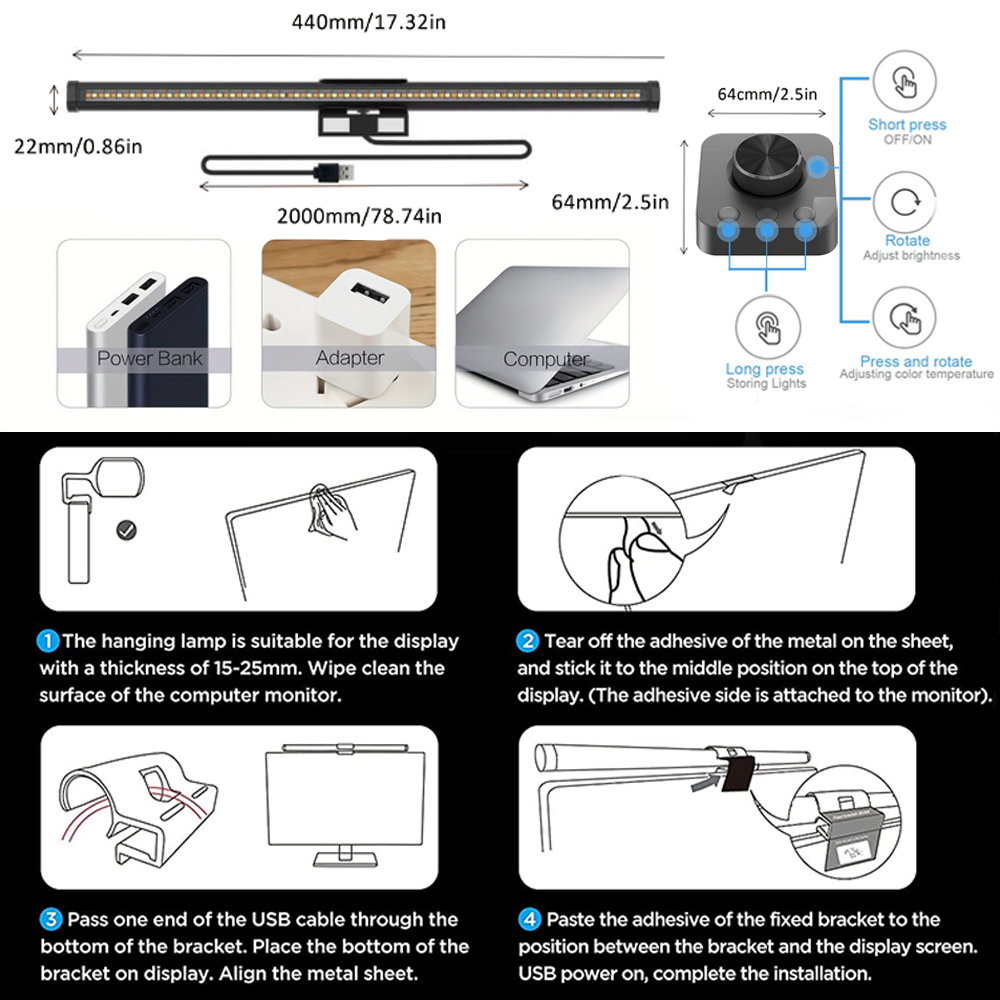 LED Eye-Care Desk Lamp Led Mon - Outdoor Furniture Aluminum recensione e prezzo