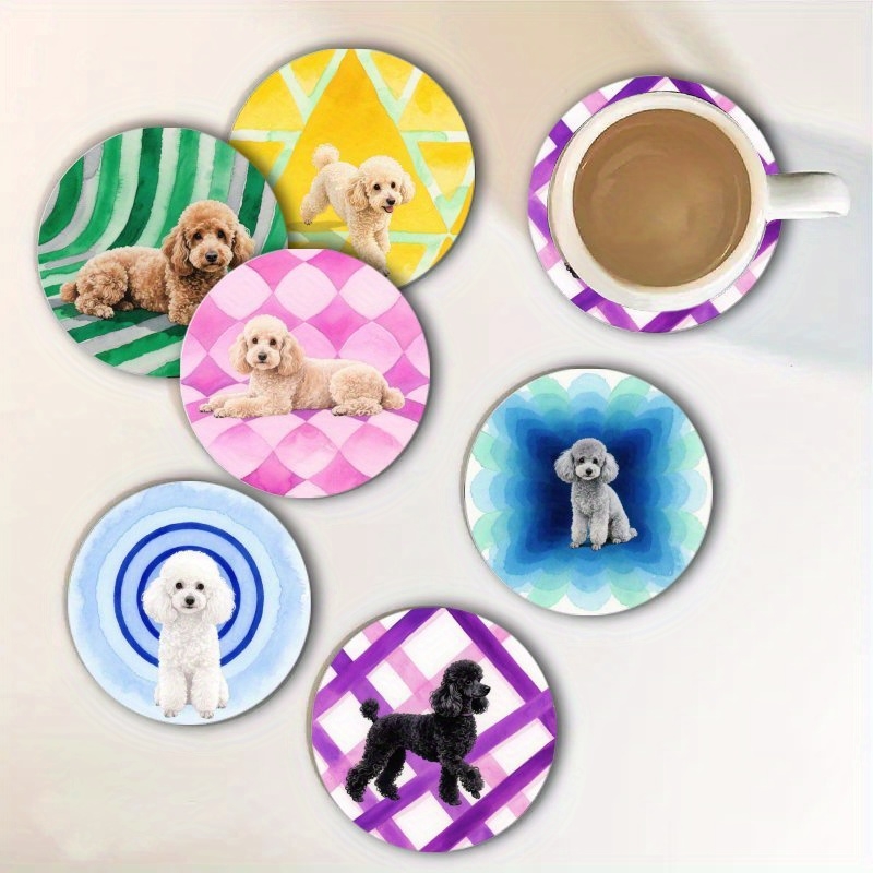 2D Cartoon Bichon Frise Poodle - Outdoor Furniture Wood recensione e prezzo