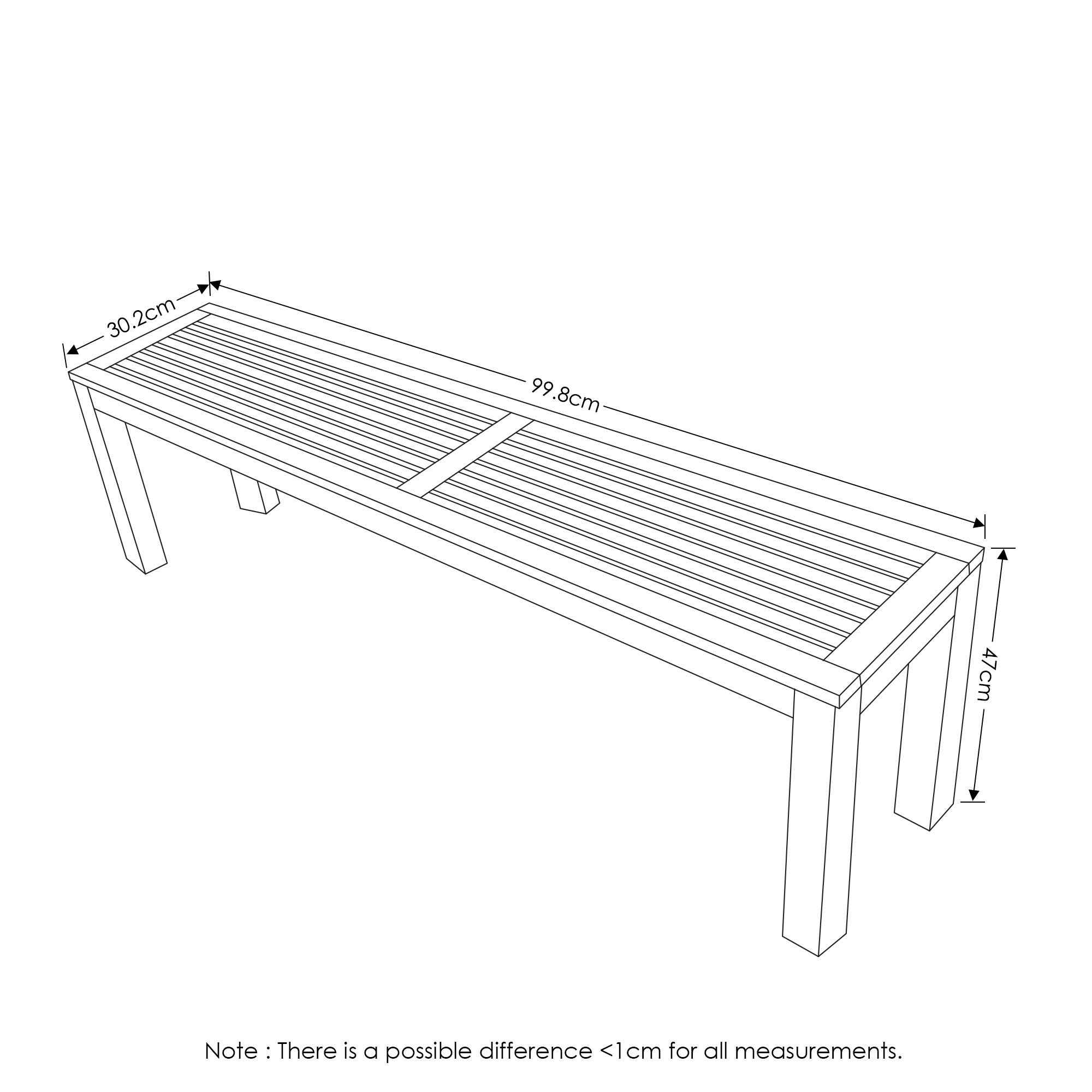 Backless Outdoor Bench With Te - Outdoor Furniture Oil Teak recensione e prezzo